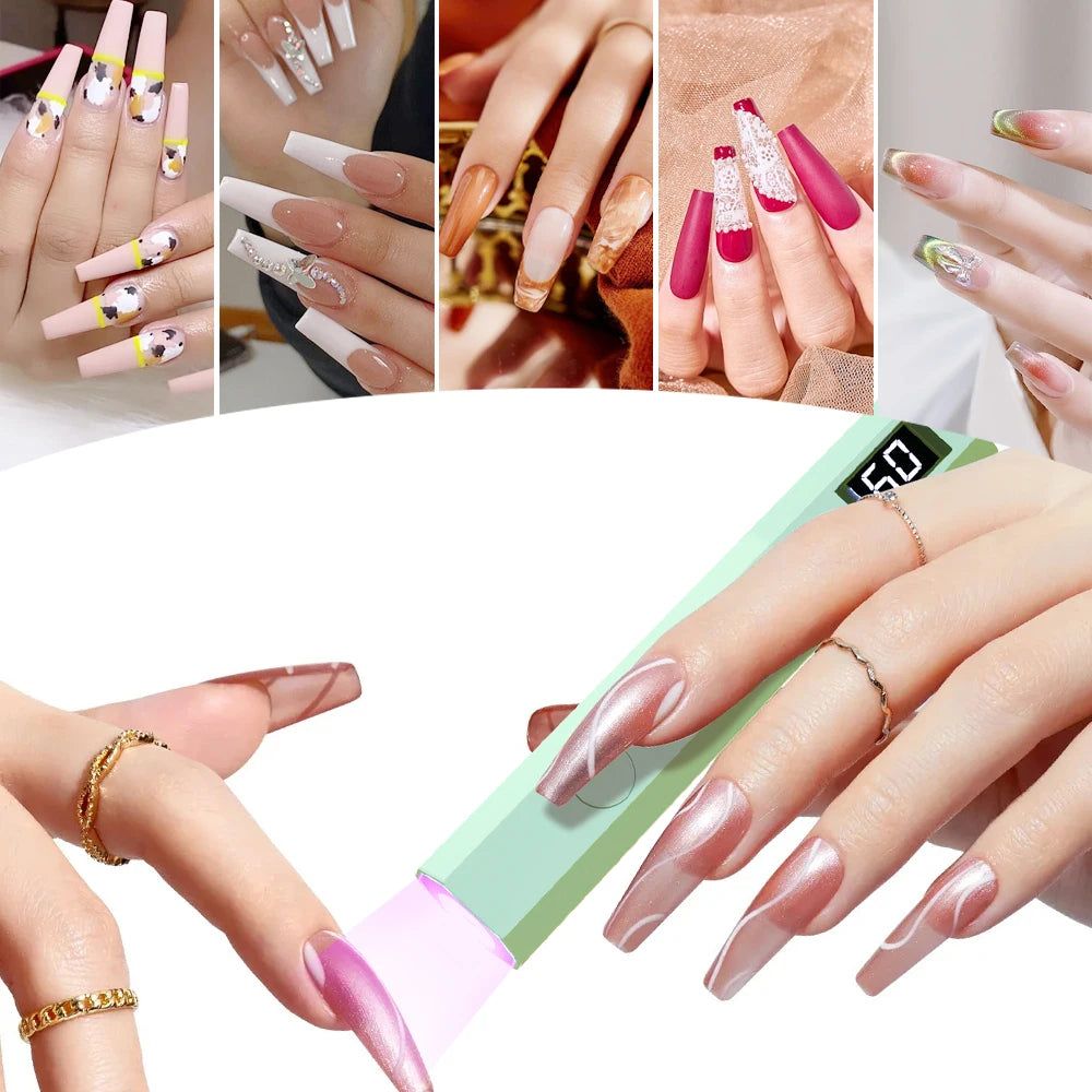 YIKOOLIN Handheld UV LED Light for Nails USB Mini Nail Dryer Nail