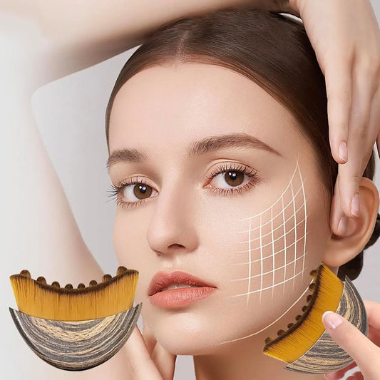 New Lymphatic Contour Care Facial Massage Brush with Storage Box for