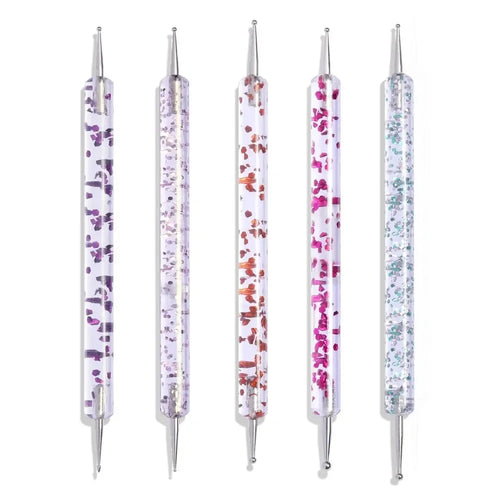 5/20Pcs Nail Art Brush Design Tip Painting Drawing Carving Dotting Pen
