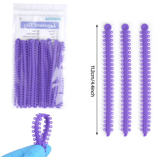 1000PCS Dental Ligature Ties  Elastic Ring Rubber Tie O Ring For Teeth