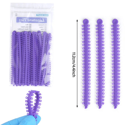 1000PCS Dental Ligature Ties  Elastic Ring Rubber Tie O Ring For Teeth