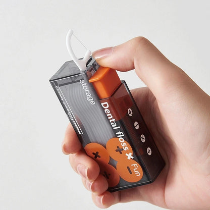Portable Floss Dispenser Includes 10Pcs Floss Automatic Ejectable