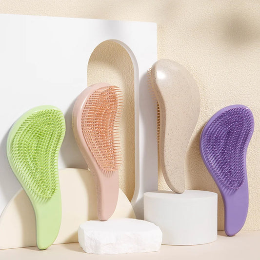 1pcs Magic Detangling Hairbrush Soft Wheat Straw Scalp Massage Comb