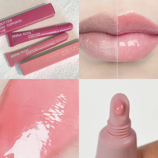 Miiror Glass Lip Glaze Jelly Oil: 1/4 Pcs Long Lasting Waterproof,