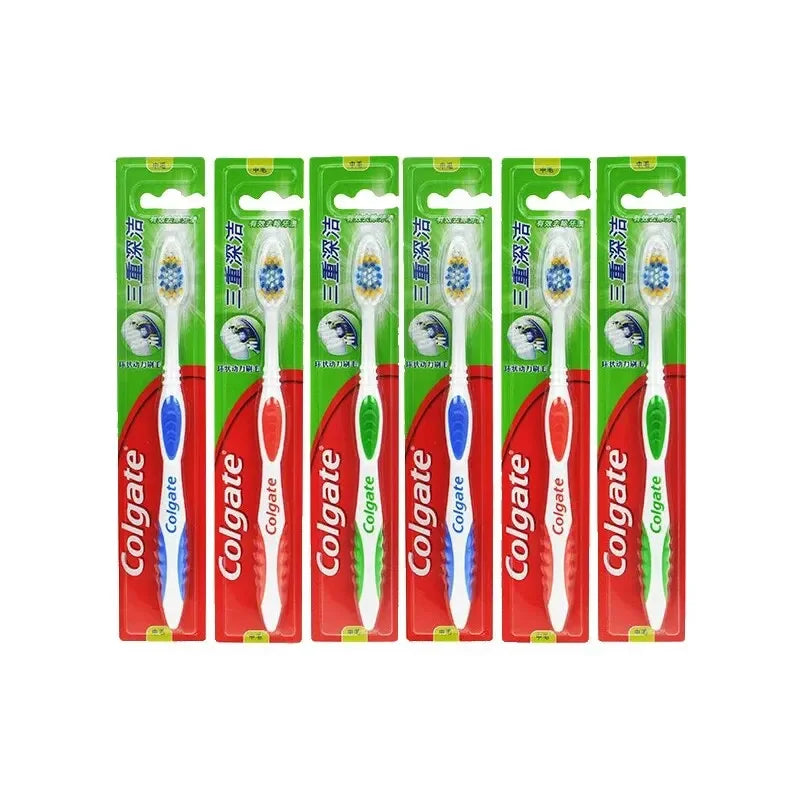 Clogate 6pcs Adult Soft Bristle Toothbrush Whitening Oral Hygiene For