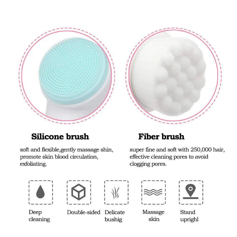 3D Silicone Face Cleansing Brush