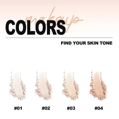 8 Color Matte Face Pressed Powder 24 Hours Oil Control Natural Setting