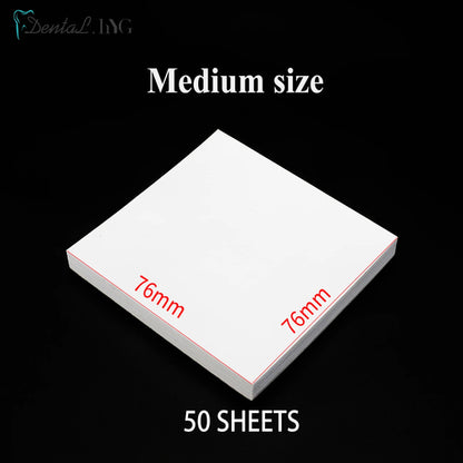 50Sheets/Pack Dental Disposable Mixing Paper Denture Laboratory