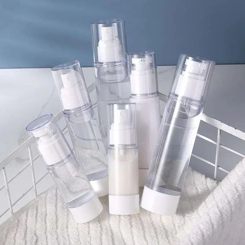 15ml 30ml 50ml 80ml 100ml Clear Airless Cosmetic Cream Pump Bottle