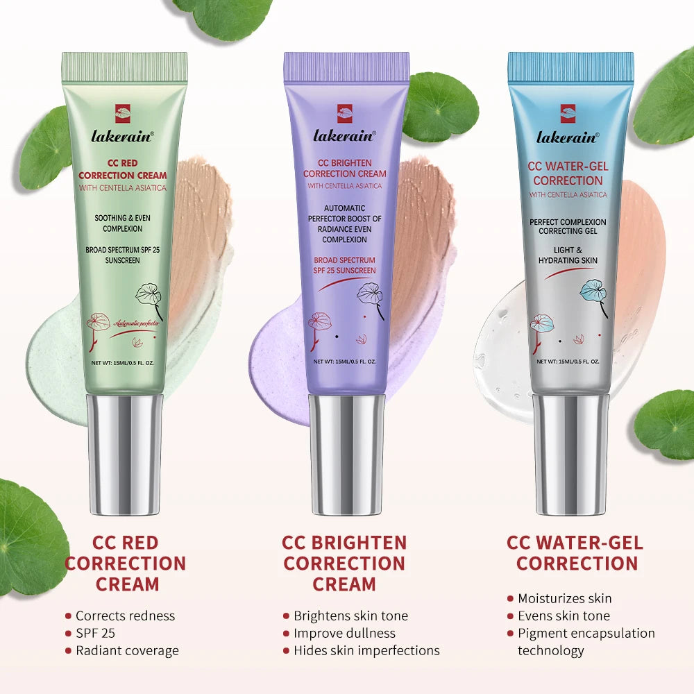 3pcs CC Cream Color Changing Liquid Foundation Centella Korean High