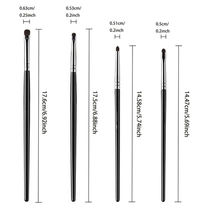 4 pieces of eyeshadow blending brushes, eye shadow brushes with