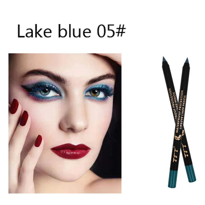 Long Lasting Eyeliner Pencil Colourful Pigment Waterproof Blue Black White Color Gel Eye Liner Pen Makeup Eye Beauty Cosmetics