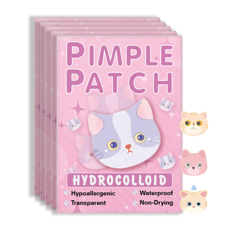 600pieces of cartoon cat acne patches, facial acne patches, concealer