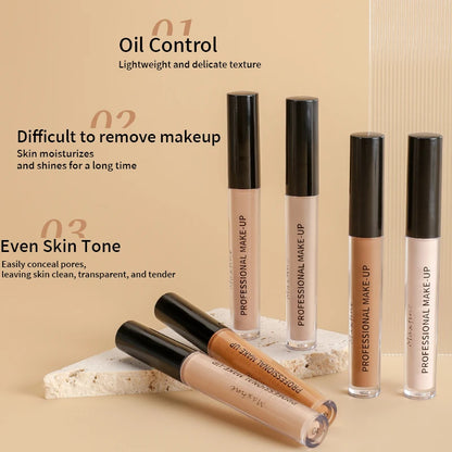 6-color flawless concealer, improving uneven skin tone, light, medium