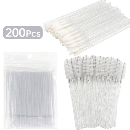 200pcs Eyelash Extension Special Eyelash Removal Brush Micro Brush