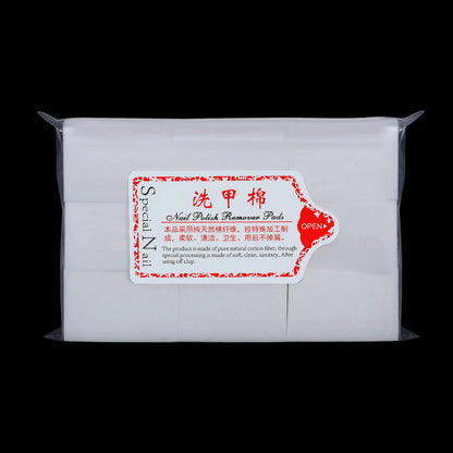 1000/630 Pcs Professional Nail Wipe 100% Cotton Pads Lint-Free Nail