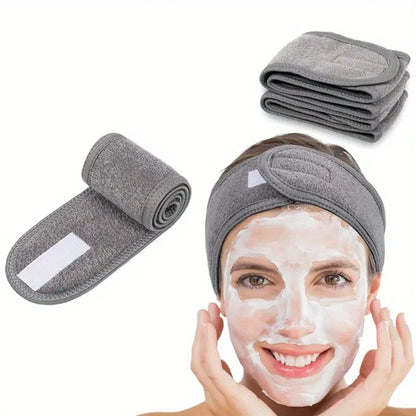 Women's Adjustable Wide Headband - Great Cosmetic Accessory for Yoga,
