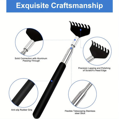 Extendable Portable Telescoping Metal Back Scratchers Hand Massager