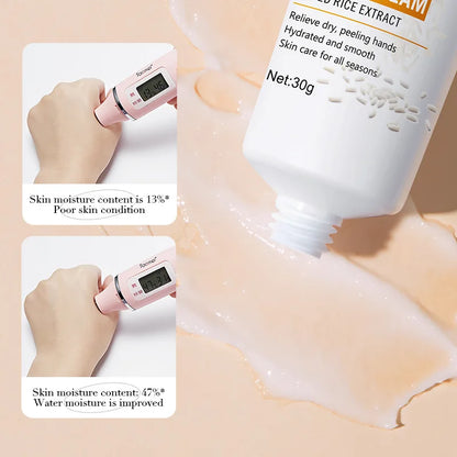 BIOAQUA White Rice Hand Cream Whitening Moisturizing Nourishing
