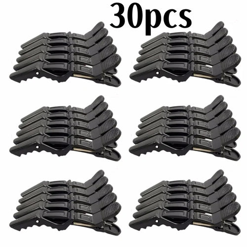 5-30pcs Alligator Hair Clip Plastic Nonslip Hairpin Black Pink Durable