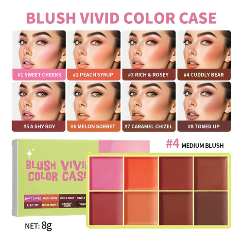 Curve Case Cream Eyebrow Cream Blush Highlighter Palette Matte Shimmer