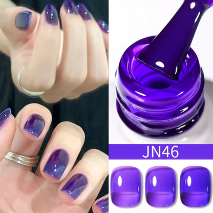 BORN PRETTY 10ml Translucent Jelly Nude Gel Nail Polish Colorful