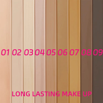 9 Shade Full Coverage Concealer Liquid Foundation  makeup high