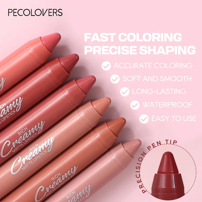 Multiple Colors Matte Lip Liner, Use As Lip Liner and Lipstick, Easy