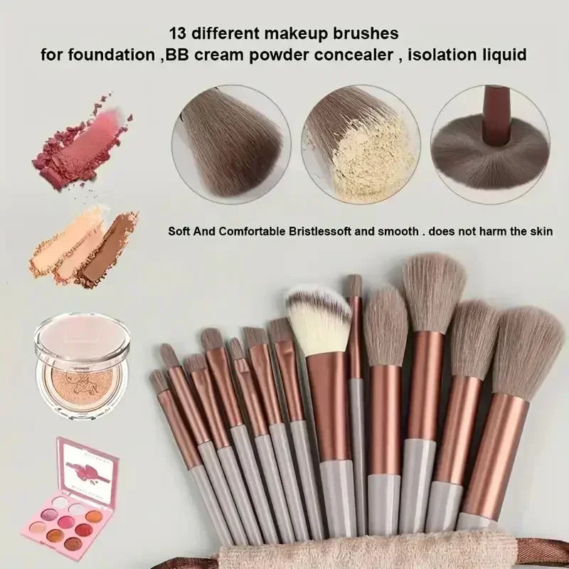 Professional Makeup Brush Set - Soft Fluffy Cosmetic Brushes for