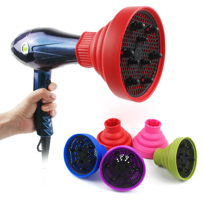 1Pc Silicone Hairdryer Diffuser Cover Foldable Temperature Resistant