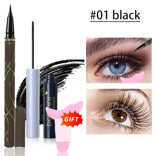 Silk Fiber Curling Mascara, Ultra-Fine Brush, Lengthening &