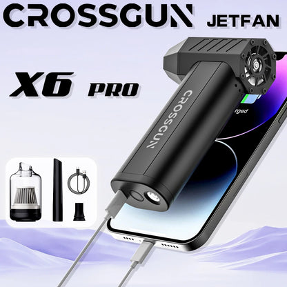 CROSSGUN New Jet Fan Strong Portable Power Handheld Dust Elimination