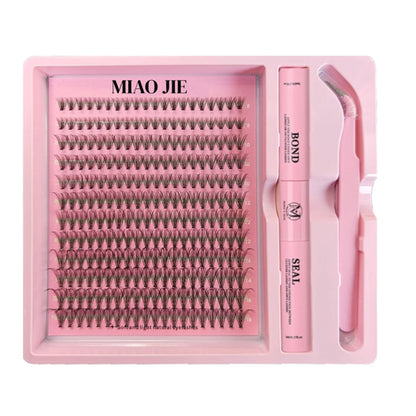 MAIOJIE DIY Clusters Lash Kit 8-16mm Mix Bond&Seal Tweezers Lash Set