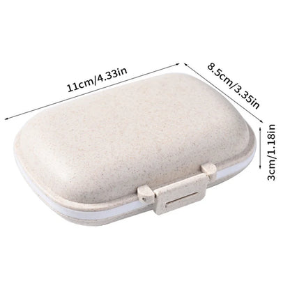 8 Grids Mini Pill Case Plastic Travel Medicine Box Cute Small Tablet