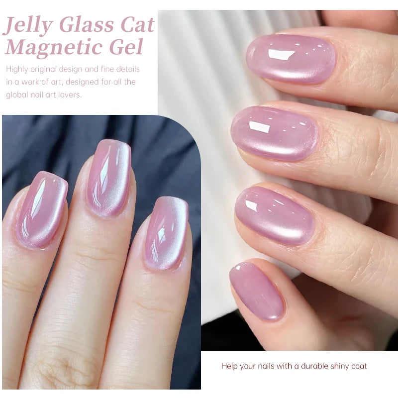 UR SUGAR 15ml Water Light Cat Magnetic Gel Nail Polish Champagne Semi