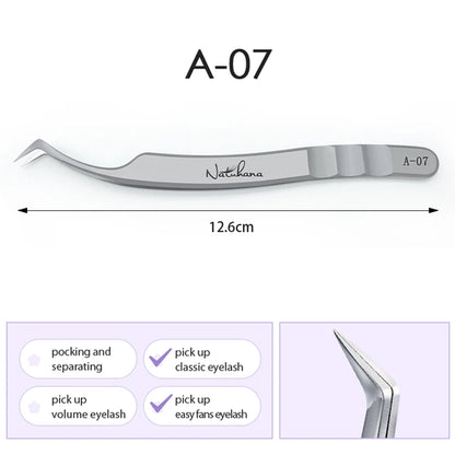 Stainless Steel Eyelash Extensions Tweezers Lash Artists High