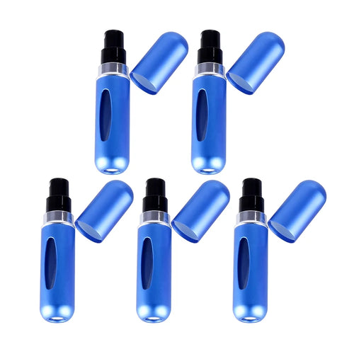5PCS 5ml Portable Mini Refillable Perfume Bottle Spray Scent Pump