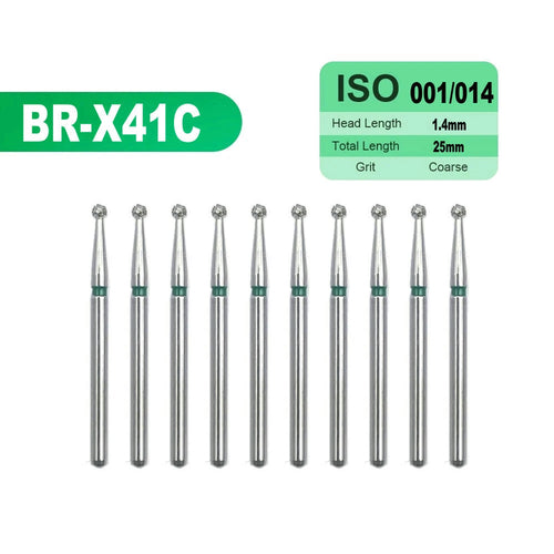 10pcs Dental High Speed Diamond Burs Dentistry Cavity