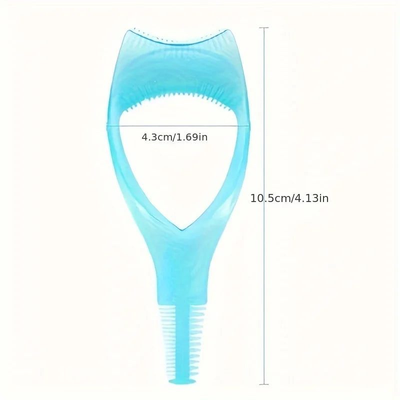 3 in 1 Mascara Applicator Template with Eyelash Curler Guard and Case,