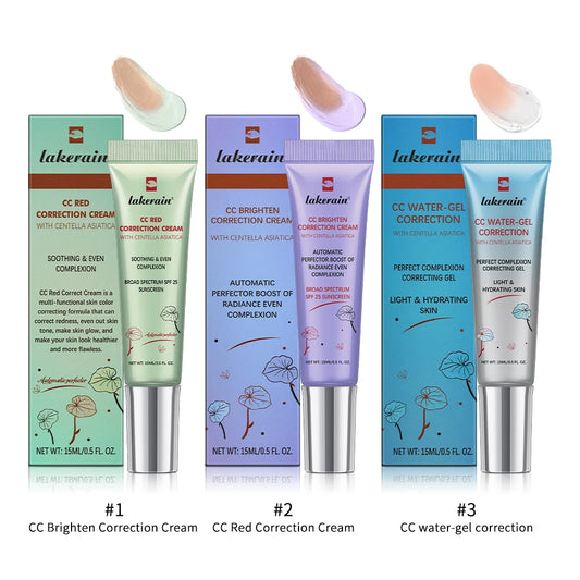 3pcs CC Cream Color Changing Liquid Foundation Centella Korean High