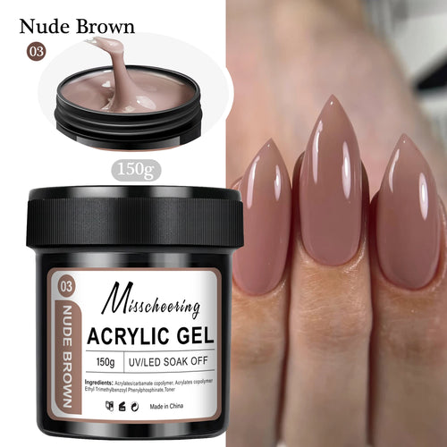 1Jar 150g Poly Nail Gel UV LED Cured Builder Nail Gel Acrylic Crystal