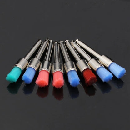 100PCS/Box Dentistry Polishing Brush Nylon Flat Head Latch Teeth
