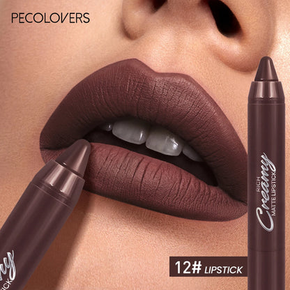 Multiple Colors Matte Lip Liner, Use As Lip Liner and Lipstick, Easy