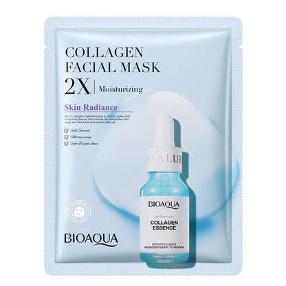 20pcs BIOAQUA Centella Collagen Face Mask Moisturizing Refreshing