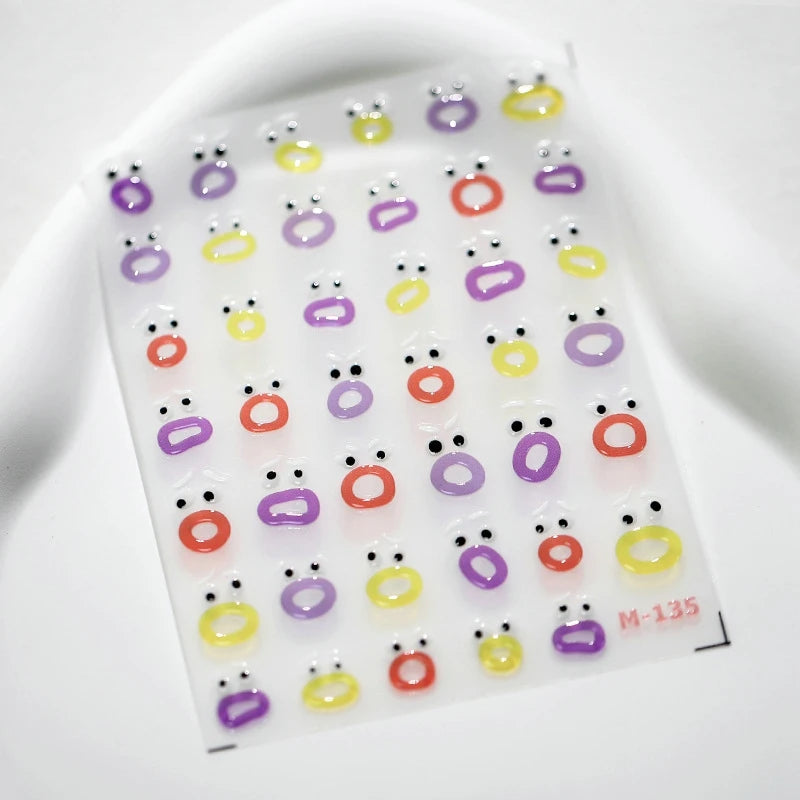 Big Mouth Monster Nail Stickers