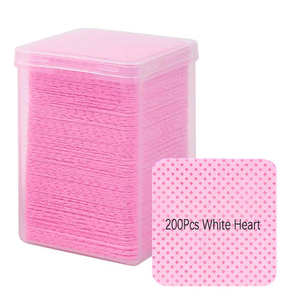 LULAA Glue Wipes Lint Free Nail Wipes Non-Woven Fabric Lash Glue Wipes