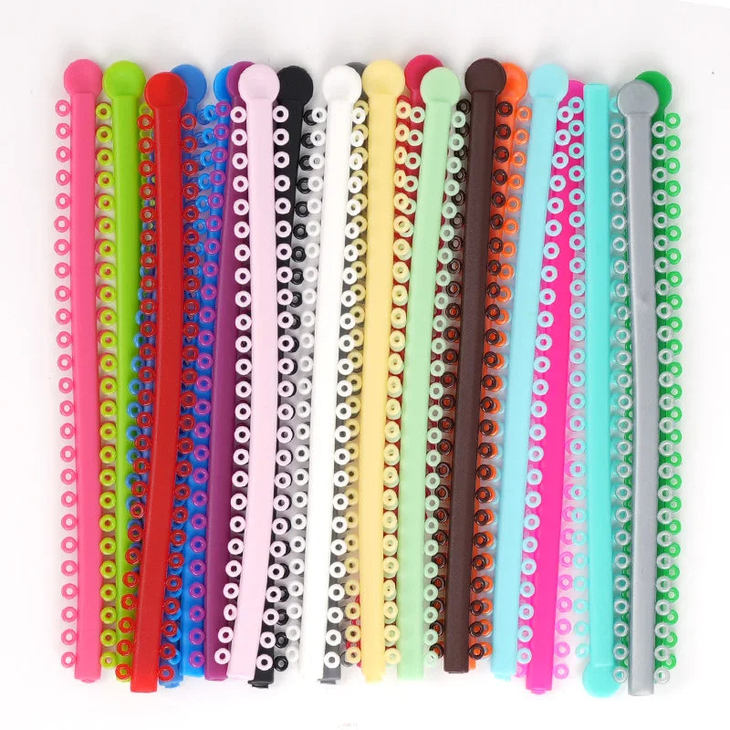 1000PCS Dental Ligature Ties  Elastic Ring Rubber Tie O Ring For Teeth