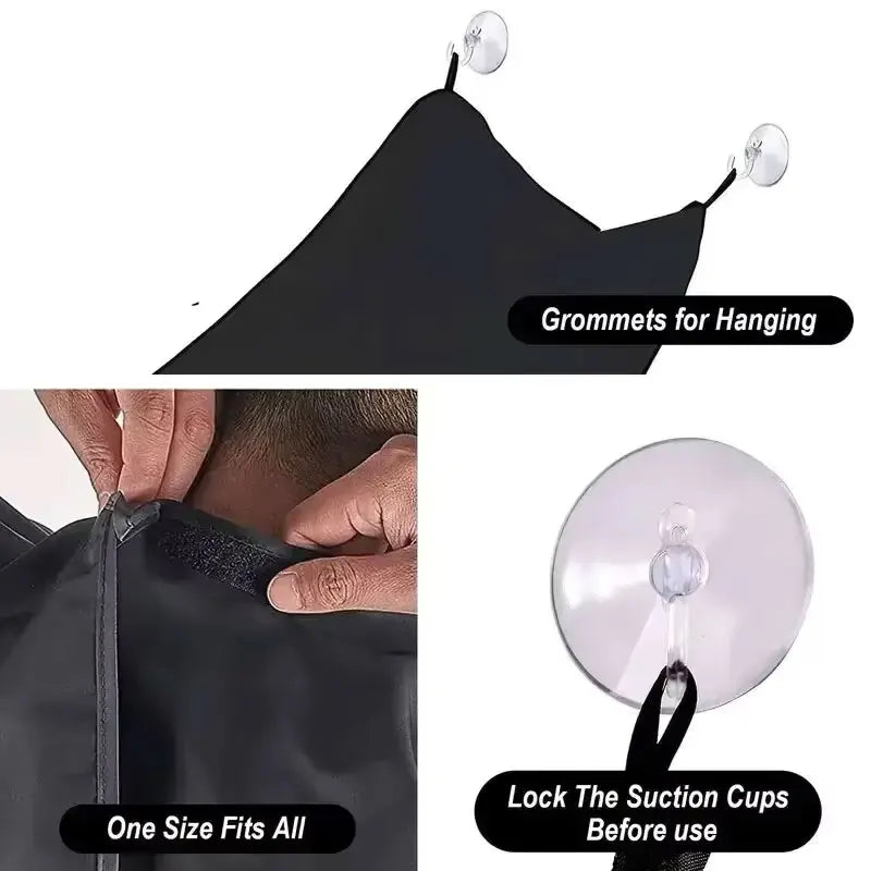 Men's Beard Shaving Apron - Cleaning Bib for Hairdressers and Shavers