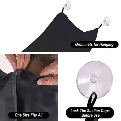 Men's Beard Shaving Apron - Cleaning Bib for Hairdressers and Shavers