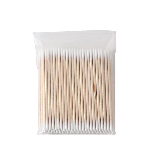 100Pcs Double-Ended Cotton Swabs Fine Pointed Tips for Nail Art Makeup
